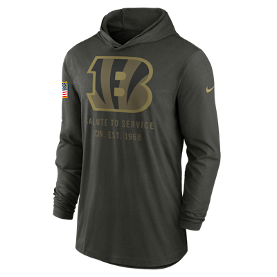 Cincinnati Bengals Salute to Service Sideline Men’s Nike Dri-FIT NFL Long-Sleeve Hooded Top