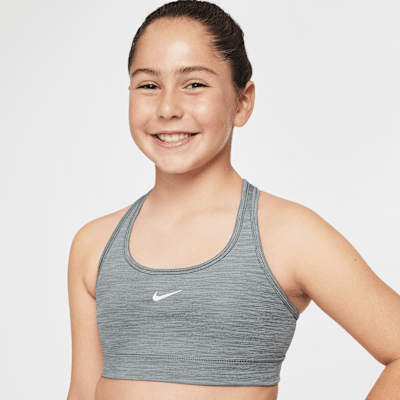 Nike Swoosh Big Kids' (Girls') Sports Bra (Extended Size)