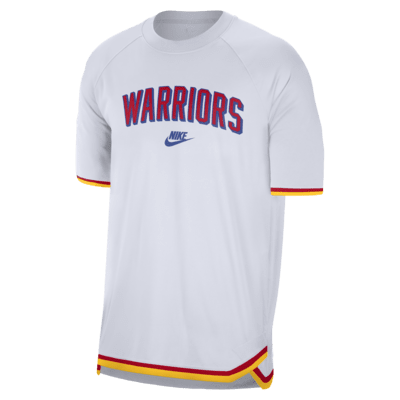 Playera de manga corta Nike Dri-FIT de la NBA para antes del partido para hombre Golden State Warriors Hardwood Classics