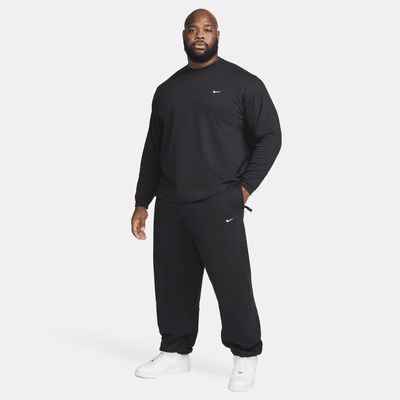 Nike Solo Swoosh Fleece-Hose mit offenem Saum für Herren