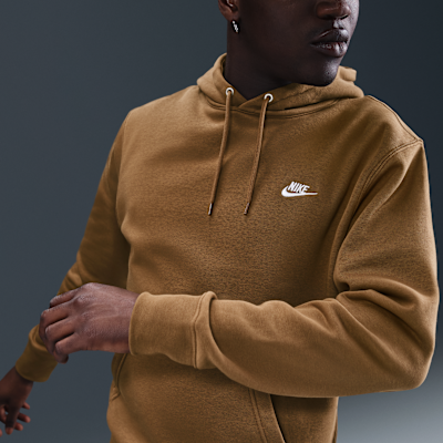Fleecehuvtröja Nike Club för män
