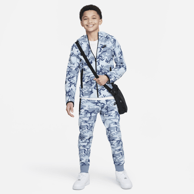 Nike Tech Fleece Camo-Kapuzenjacke für ältere Kinder (Jungen)