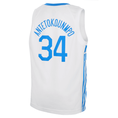 Giannis Antetokounmpo Greece Older Kids' Nike Basketball Jersey