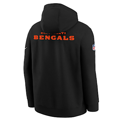 Sudadera con gorro sin cierre Nike de la NFL para niños talla grande Cincinnati Bengals Sideline Club