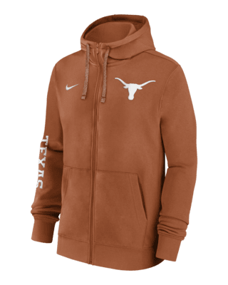 Мужское худи Texas Longhorns Sideline Team Issue Nike College Full-Zip Hoodie