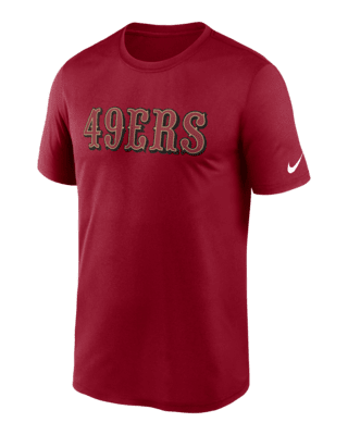 Men's San Francisco 49ers Nike Charcoal Fan Gear Wordmark T-Shirt