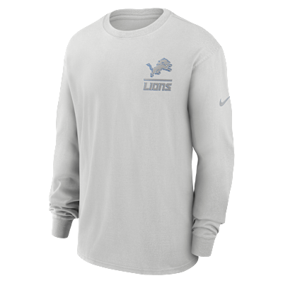 Playera de manga larga Nike de la NFL para hombre Detroit Lions Essential Heavy Max90