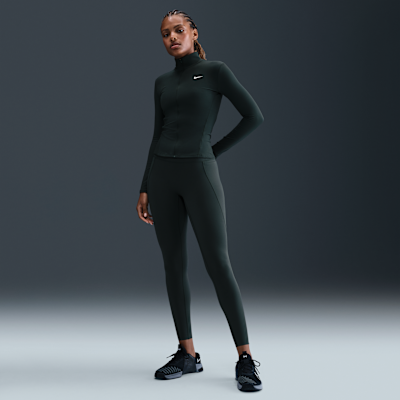 Veste à zip Dri-FIT Nike One Fitted pour femme