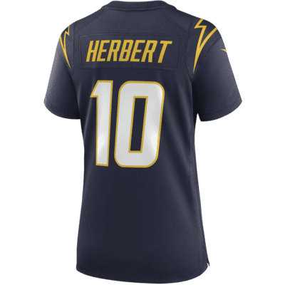 NFL Los Angeles Chargers (Justin Herbert) Women's Game Football Jersey