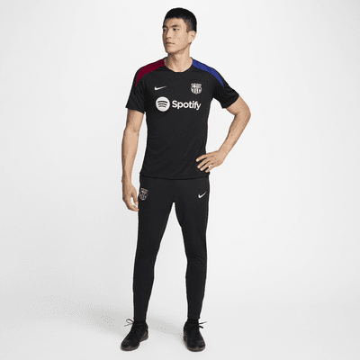 FC バルセロナ ストライク メンズ ナイキ Dri-FIT サッカー ショートスリーブ ニット トップ