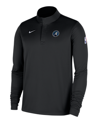 Мужские  Minnesota Timberwolves Nike Dri-FIT NBA 1/4-Zip Long-Sleeve Top