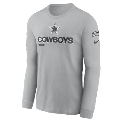 Dallas Cowboys Salute to Service Mascot Edge Legend Men's Nike NFL Long-Sleeve T-Shirt