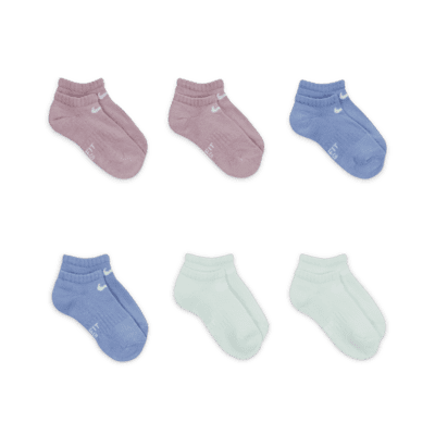 Nike Dri-FIT Little Kids' No-Show Socks (6 Pairs)