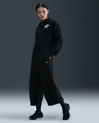 Женские  Nike Sportswear Phoenix Fleece Loose Mid-Rise Barrel Pants