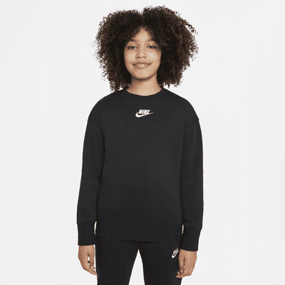 Nike Sportswear Club Fleece Big Kids' (Girls') Crew Sweatshirt