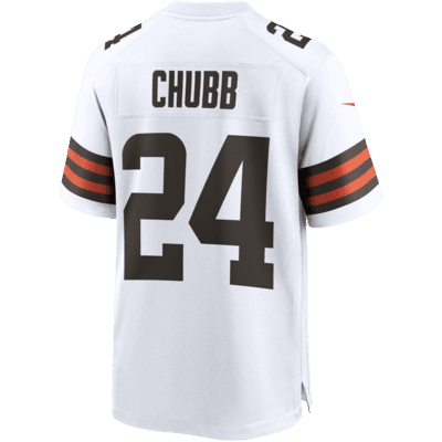 Jersey de fútbol americano Game para hombre NFL Cleveland Browns (Nick Chubb)