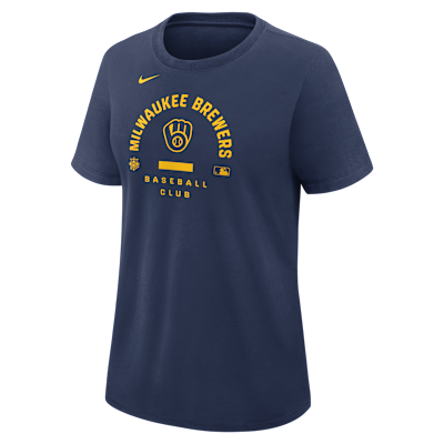 Milwaukee Brewers Authentic Collection Early Work Women's Nike Dri-FIT MLB T-Shirt