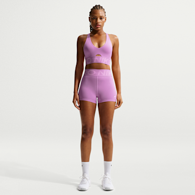 Shorts de ciclismo de tiro alto de 8 cm para mujer Nike Pro Sculpt