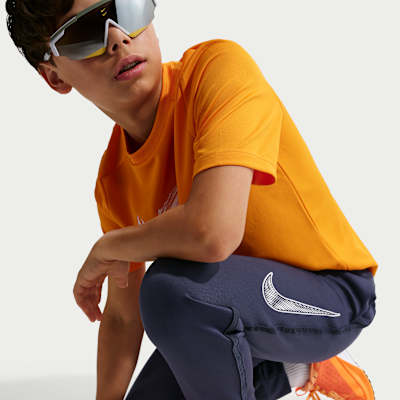 Pants de entrenamiento de tejido Knit Dri-FIT para niño talla grande Nike Multi