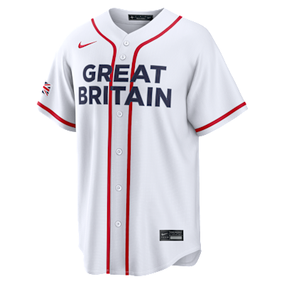Great Britain National Baseball Team 2026 World Baseball Classic Men's Nike Stadium Jersey
