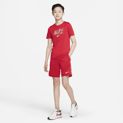 Shorts de entrenamiento estampados para niños talla grande Nike Dri-FIT Trophy