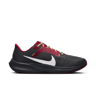 Unisex Nike Black San Francisco 49ers Zoom Pegasus 38 Running Shoe