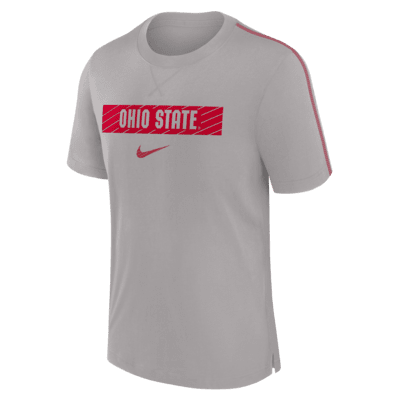 Playera universitaria Nike Dri-FIT para hombre Ohio State Buckeyes Sideline Player