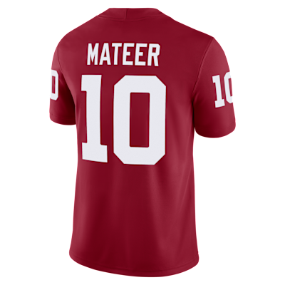 John Mateer Oklahoma Men’s Nike Dri-FIT College NIL Game Jersey