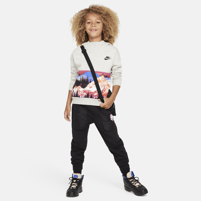 Sudadera con gorro para niños talla pequeña Nike Sportswear Snow Day Fleece Printed Pullover