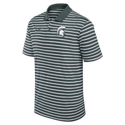 Michigan State Spartans Primetime Victory Striped Men's Nike Dri-FIT College Polo