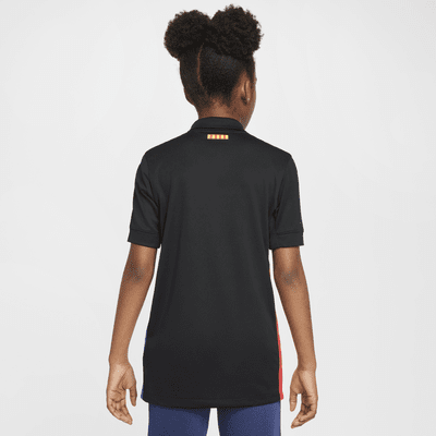 Replika venkovního fotbalového dresu Nike Dri-FIT FC Barcelona 2024/25 Stadium pro větší děti