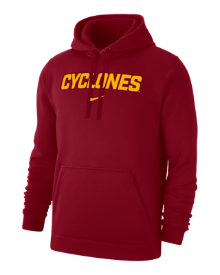 Мужское худи Iowa State Club Fleece Nike College Pullover Hoodie