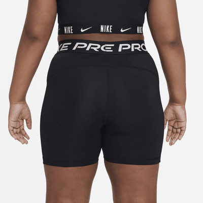 Nike Pro Big Kids' (Girls') Dri-FIT 5" Shorts (Extended Size)