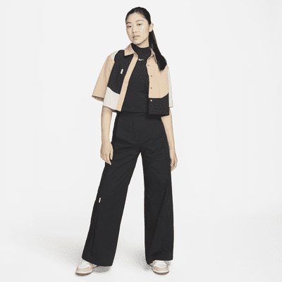 Nike Sportswear Collection Women's High-Waisted Wide-Leg Woven Trousers