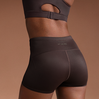 NikeSKIMS Shine Women's Mid-Rise 2" Boyshorts with Drawcord