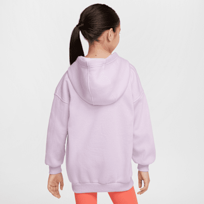 Sudadera con gorro sin cierre oversized para niños talla grande Nike Sportswear Club Fleece