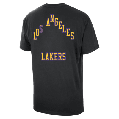 Los Angeles Lakers 2023/24 City Edition Nike NBA Courtside Max90 T-skjorte til herre