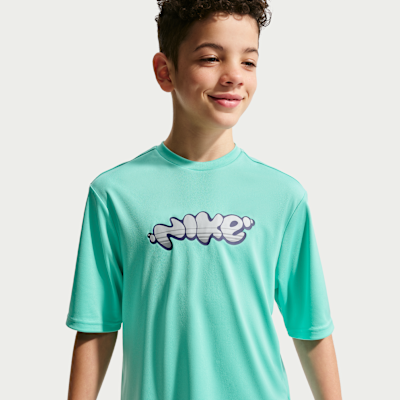Playera de manga corta Dri-FIT para niño talla grande Natación Nike Hydroguard