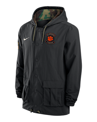Мужская куртка Clemson Nike Full-Snap Hooded Military