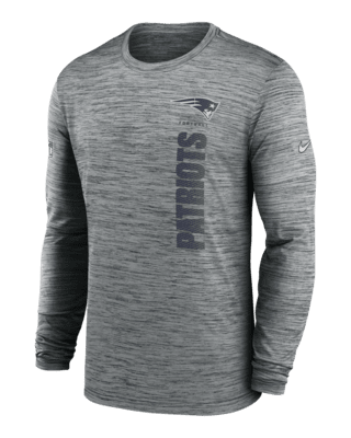 Мужская футболка New England Patriots Sideline Velocity Nike Dri-FIT NFL Long-Sleeve