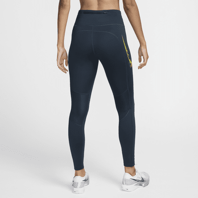 Leggings de correr de tiro medio de 7/8 con bolsillos para mujer Nike Fast