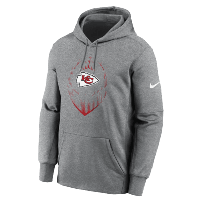 Sudadera con gorro sin cierre Nike Therma de la NFL para hombre Kansas City Chiefs Icon