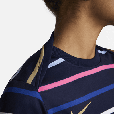 Maglia da calcio pre-partita Nike Dri-FIT FFF Academy Pro da donna – Home