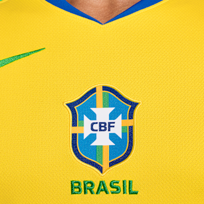 Brazil 2025 Stadium Home (Women's Team) Men's Nike Dri-FIT Soccer Replica Jersey