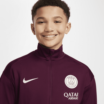 Paris Saint-Germain Strike Nike Dri-FIT knit voetbaltrainingspak voor kids