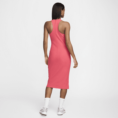 Vestido sin mangas slim midi para mujer Nike Sportswear Chill Rib