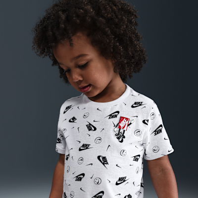 Playera cuadrada estampada infantil Nike