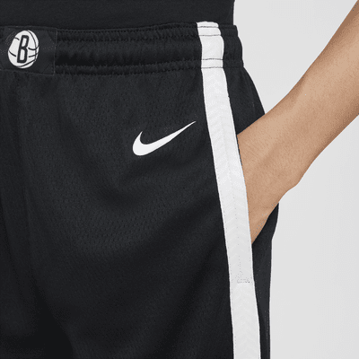 Brooklyn Nets 2023/24 Icon Edition Older Kids' (Boys') Nike NBA Swingman Shorts