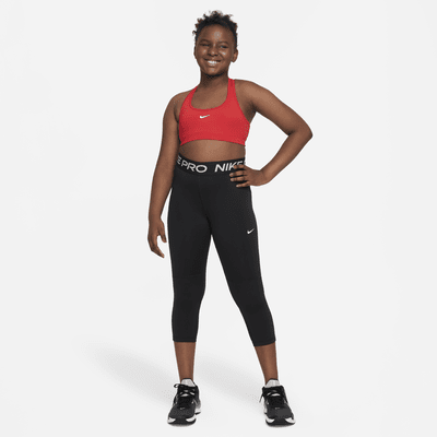 Nike Swoosh Big Kids' (Girls') Sports Bra (Extended Size)