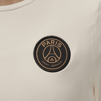 Maskinstrikket Paris Saint-Germain Strike Third Jordan Dri-FIT-fodboldtrøje med rund hals til kvinder